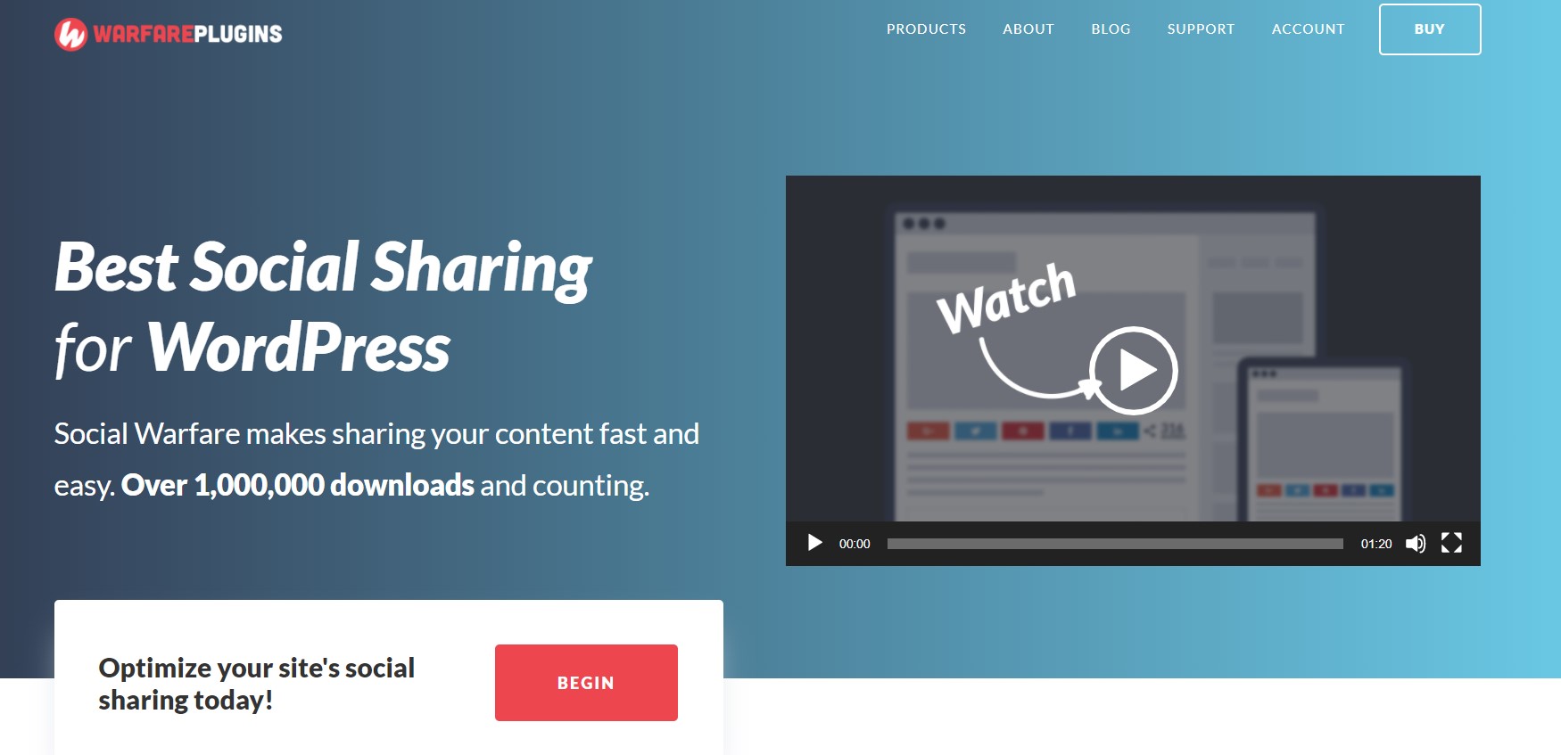 Social Warfare Social media plugin for WordPress